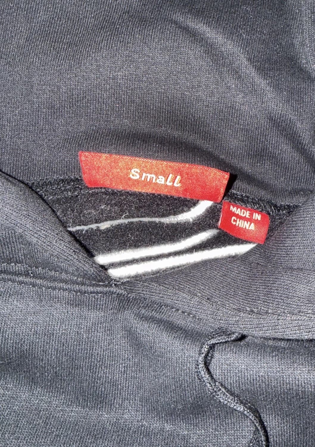  슈프림 사틴 아플리케 후드 스웨트셔츠 블랙 상품이미지5