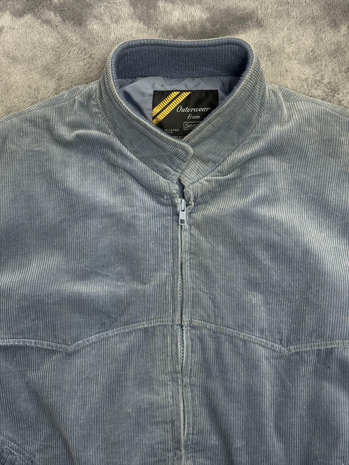 80s Sears 코듀로이 봄버 자켓 2XL 상품이미지4