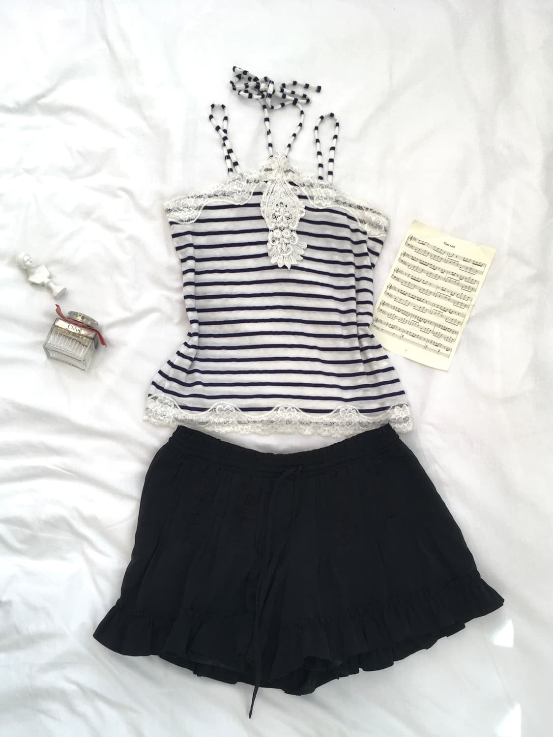 jpn vintage stripe halter sleeveless 상품이미지5