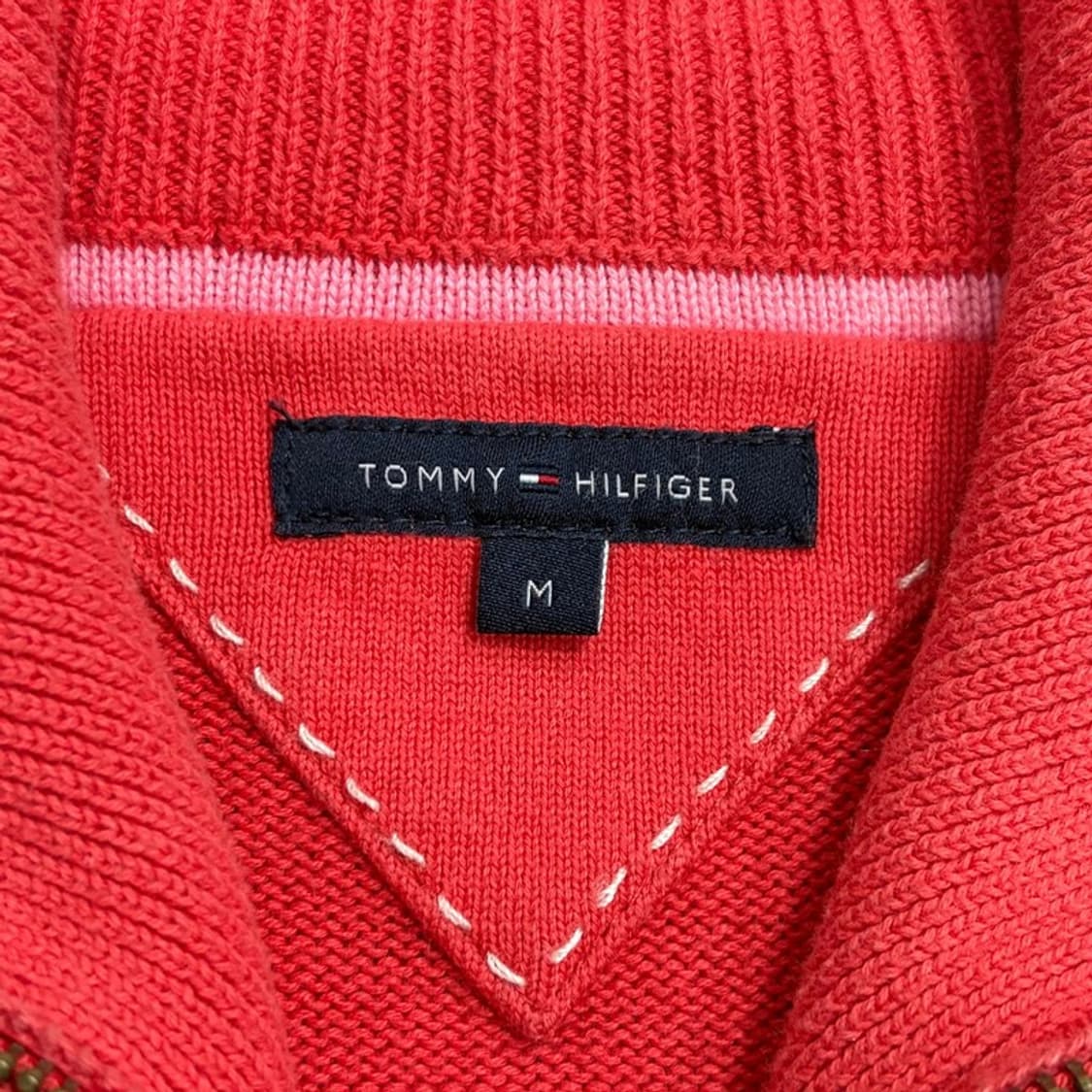 타미힐피거 스트링 니트집업 v1637 상품이미지5