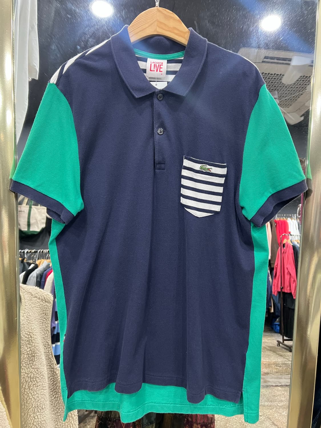 라코스테 패턴 카라셔츠 반팔 상품이미지1