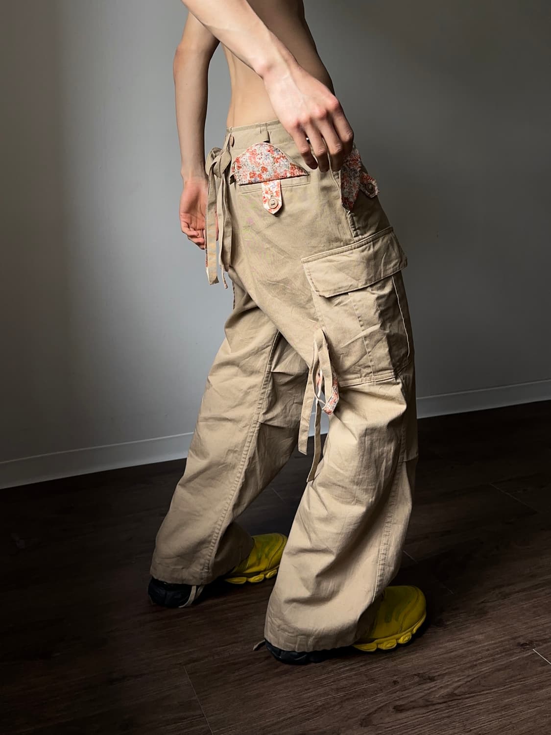 Pink House 플로럴 & 스트랩 카고 팬츠 상품이미지1