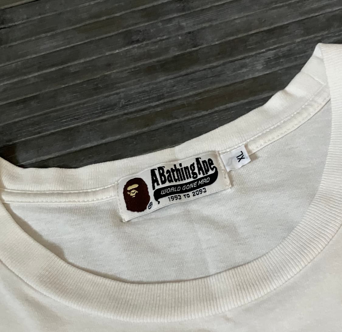 BAPE box logo white T-shirts 상품이미지3