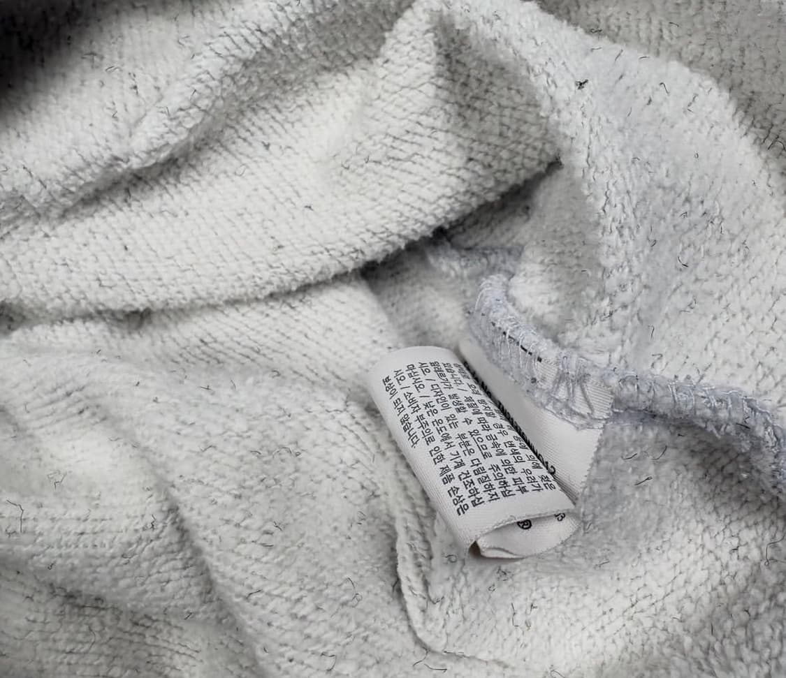 디네뎃 멜란지 컬러 자수 스펠아웃로고 후드티 상품이미지4