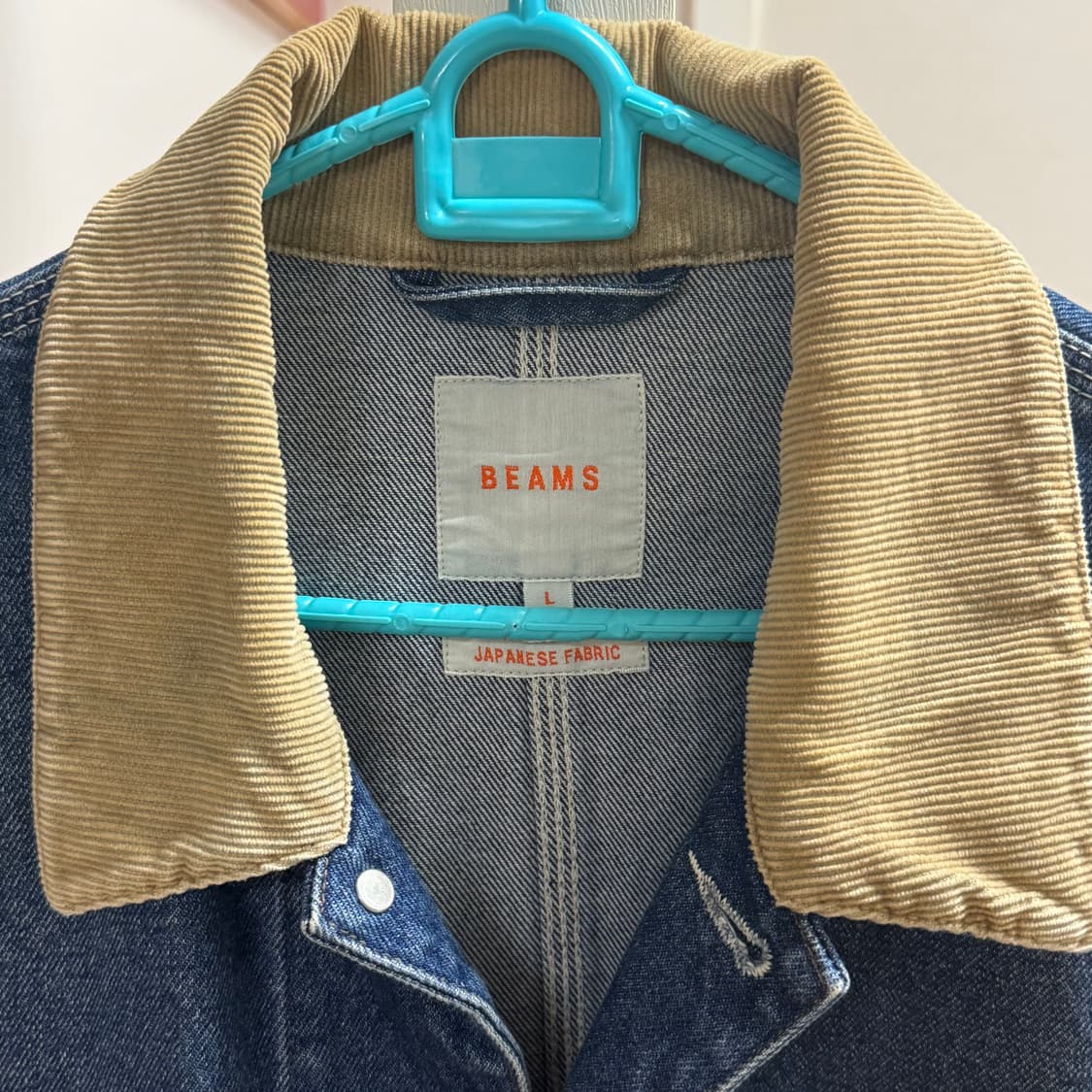 빔즈 루즈 데님 커버올 워크자켓 L 인디고 상품이미지3