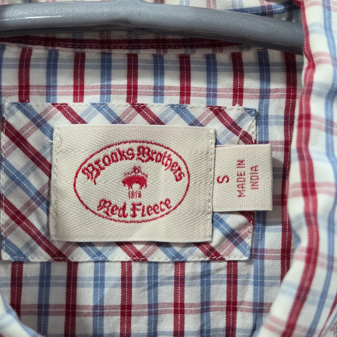 브룩스브라더스 버튼다운 체크셔츠 S 상품이미지3