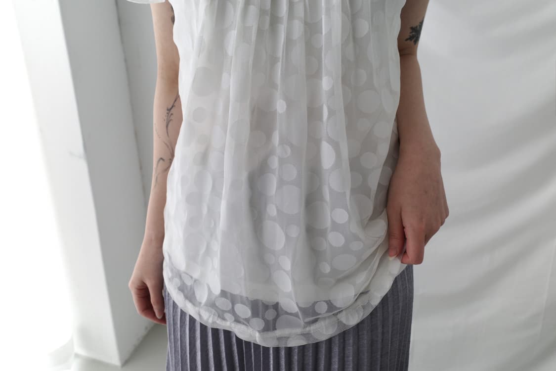 dot pearl half T 상품이미지4