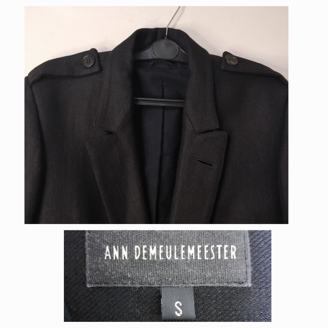 앤드뮐미스터 블랙 밀리터리 울 테일러링 자켓 S/97정도 상품이미지9