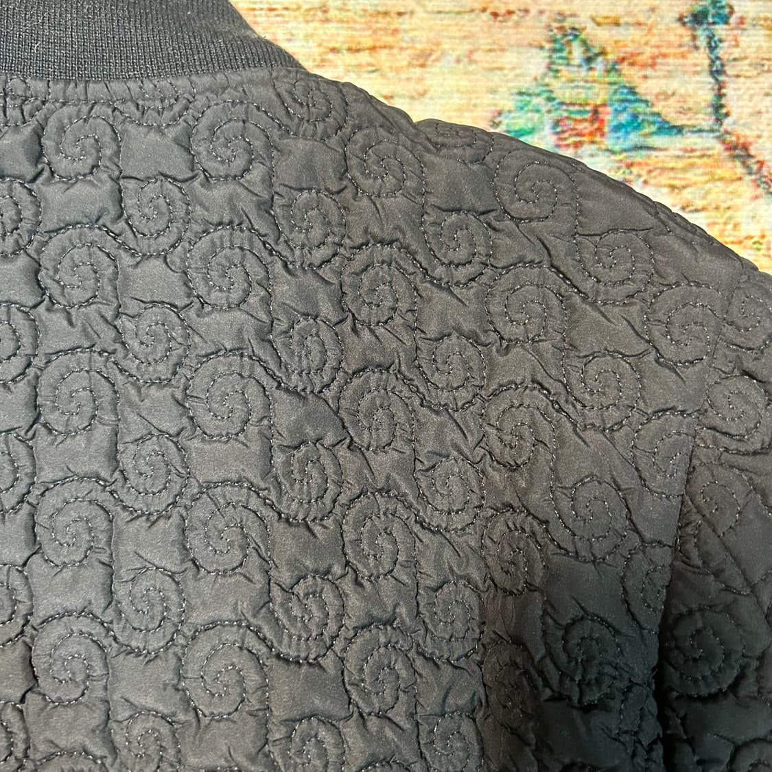 [L] 아르마니 익스체인지 크롭 벨티드 퀄팅 자켓 상품이미지8