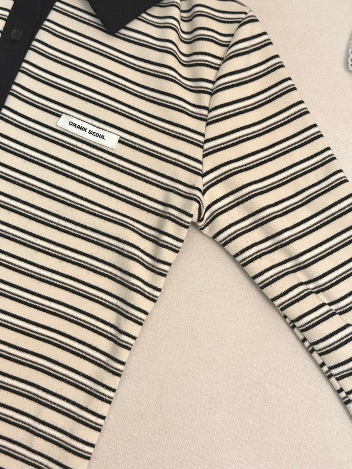 크랭크 멀티스트라이프 폴로 셔츠 아이보리 상품이미지3