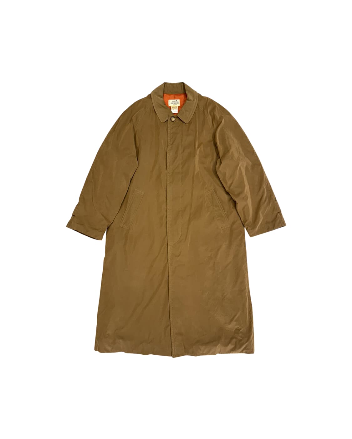 에르메스 80s 래글런 싱글 트렌치 코트 상품이미지4