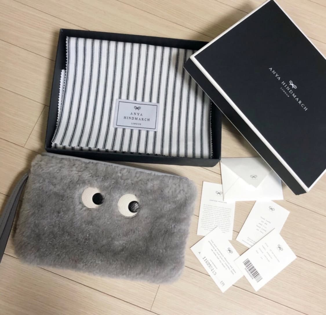 정품 안야힌드마치 정가90만 양털 클러치 가방 핸드백 미니백 아크네 마쥬 상품이미지1