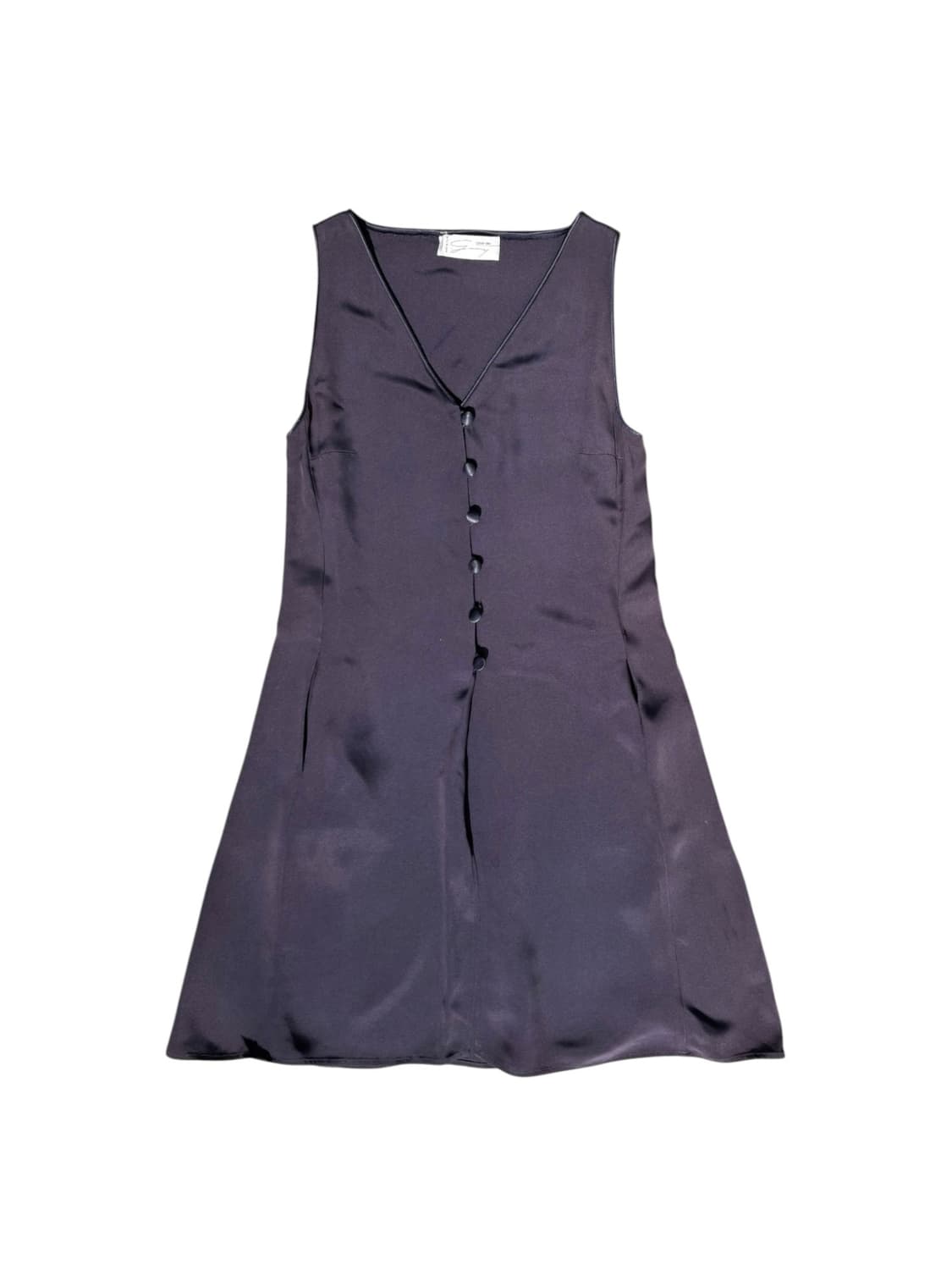 80’s Genny satin dress 상품이미지1