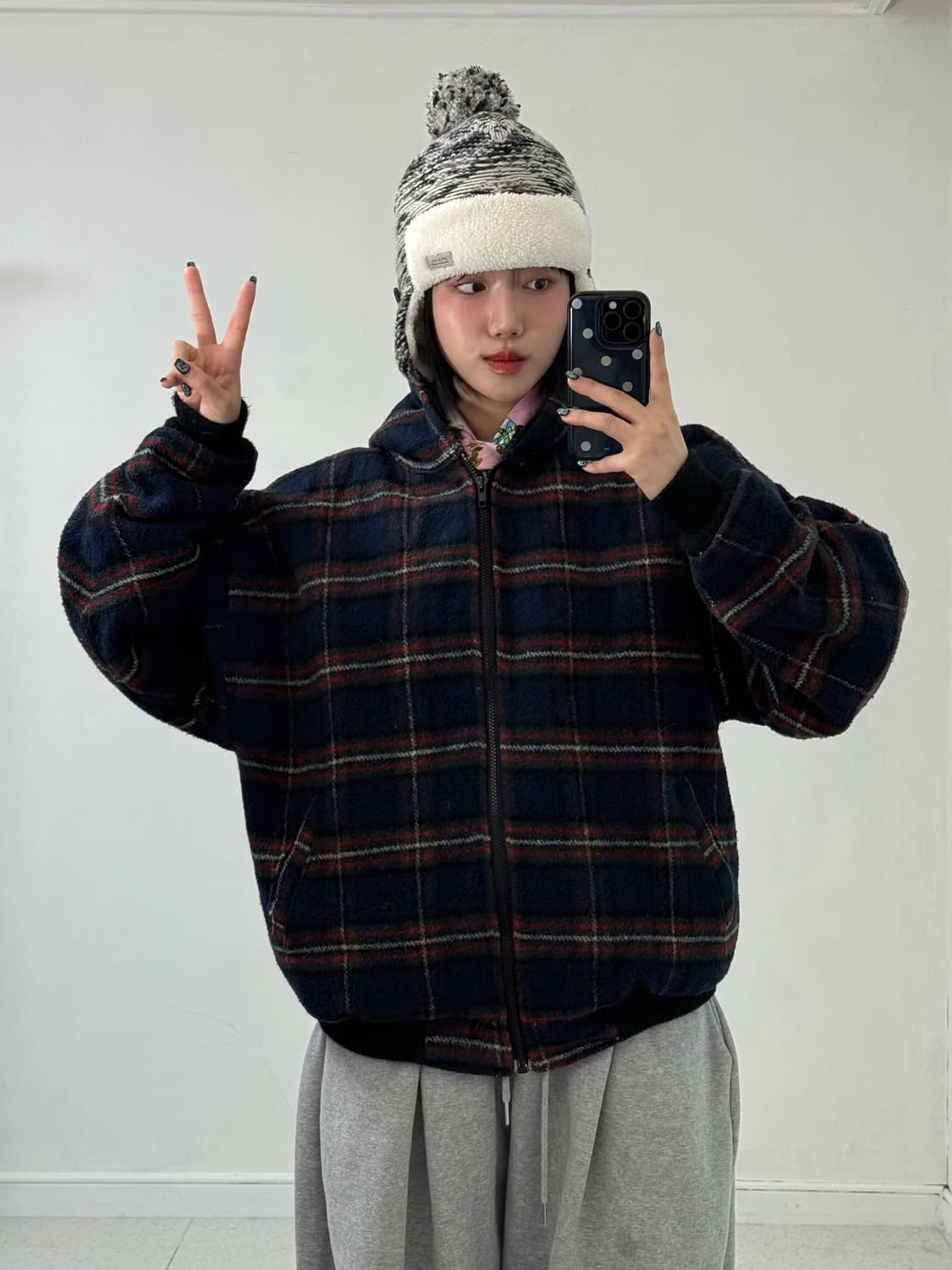 멜톤 made in USA 후드 퍼 자켓 상품이미지4