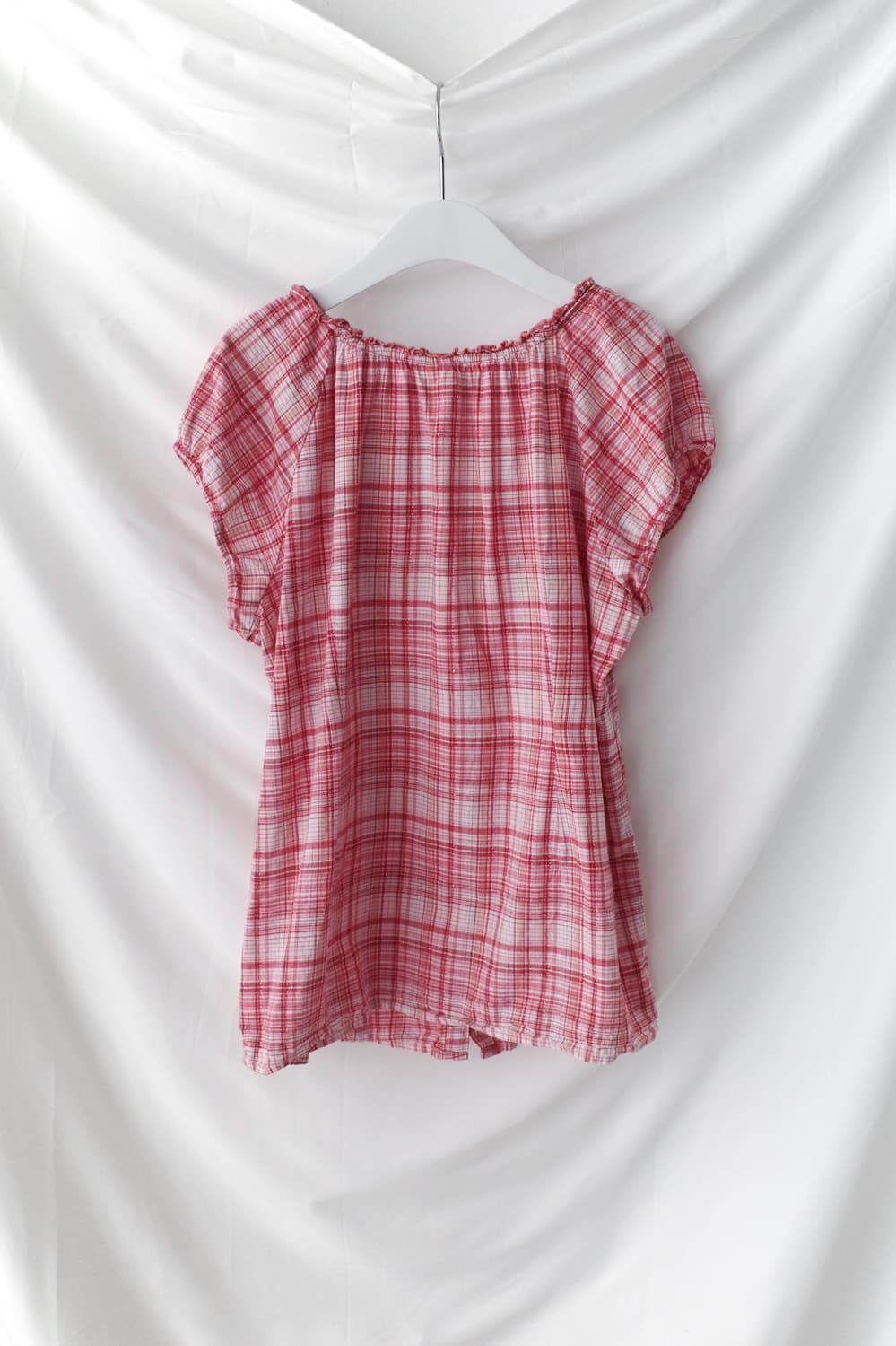 check frill half blouse 상품이미지2