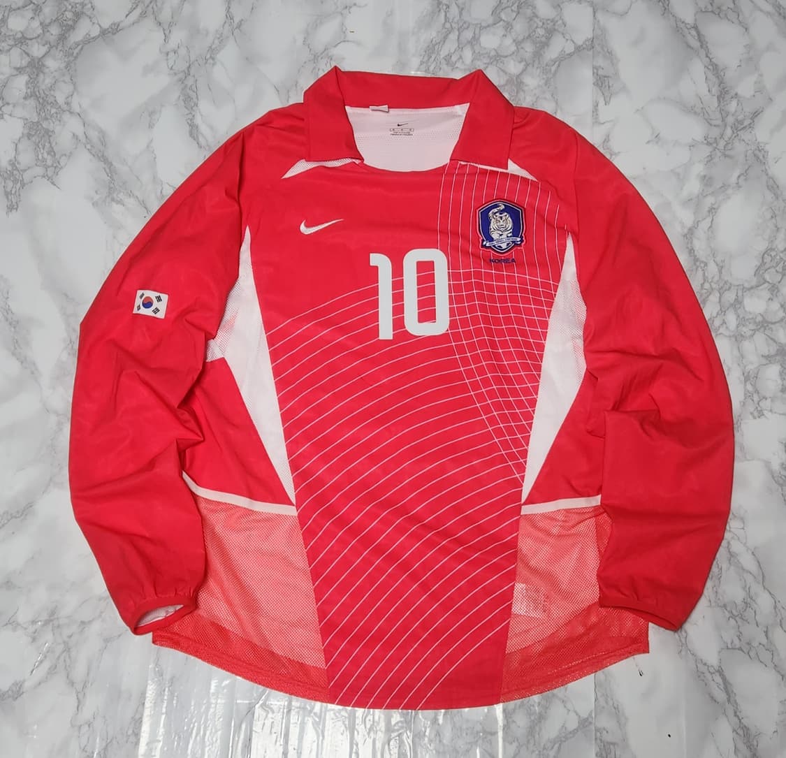 나이키 02-04 대한민국 홈 선수지급용 유니폼 긴팔 No.10 이영표  상품이미지1