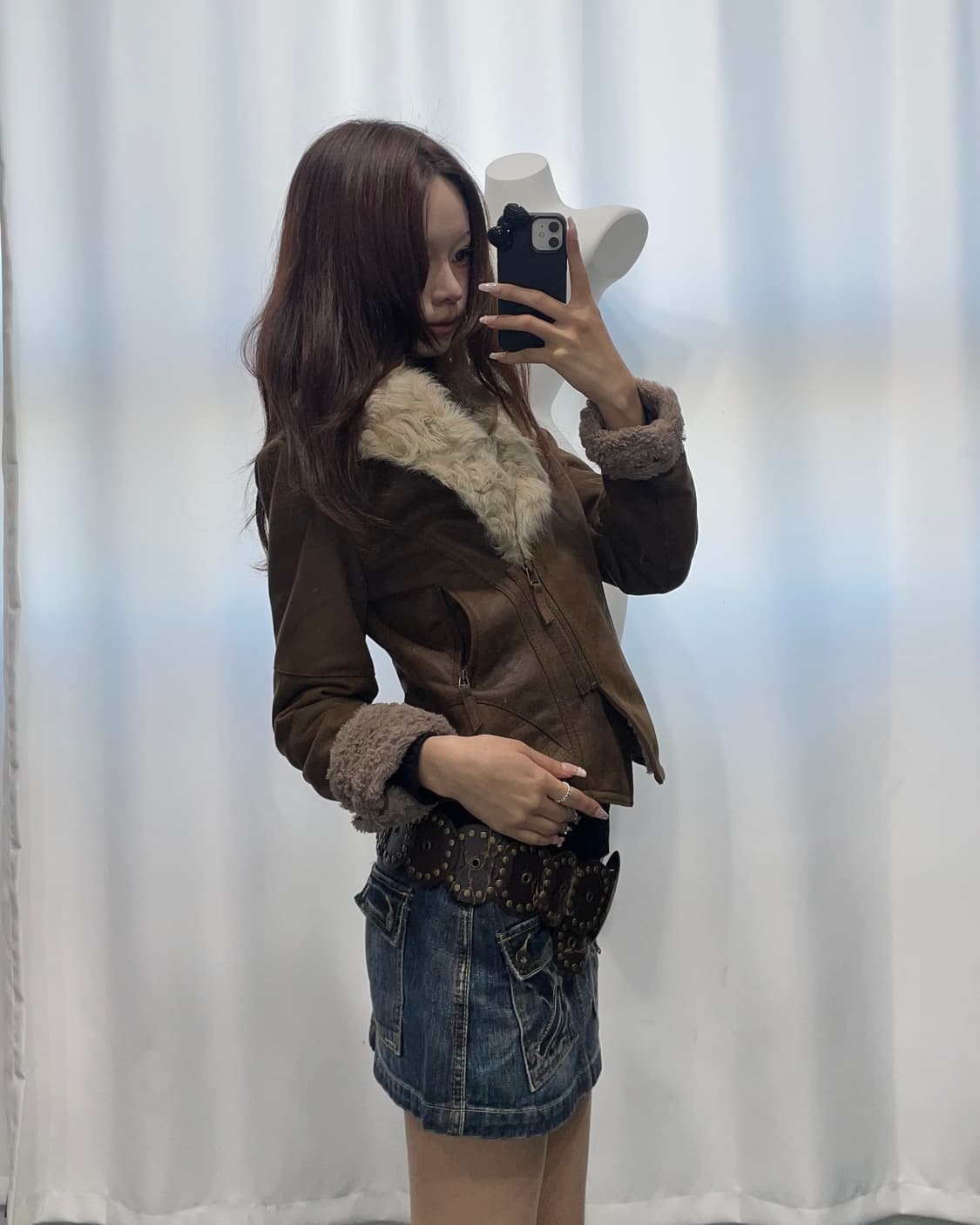 🎸브라운 스웨이드 퍼 자켓🎸 상품이미지1