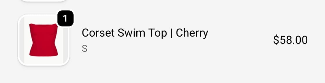 khy 코르셋 스윔 탑 체리 상품이미지3