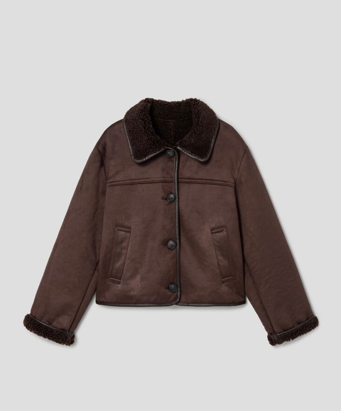 에잇세컨즈 숏 무스탕 상품이미지1