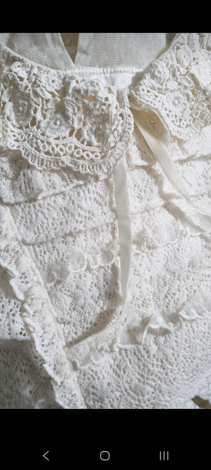 리즈리사 니트 레이스 탑 상품이미지7