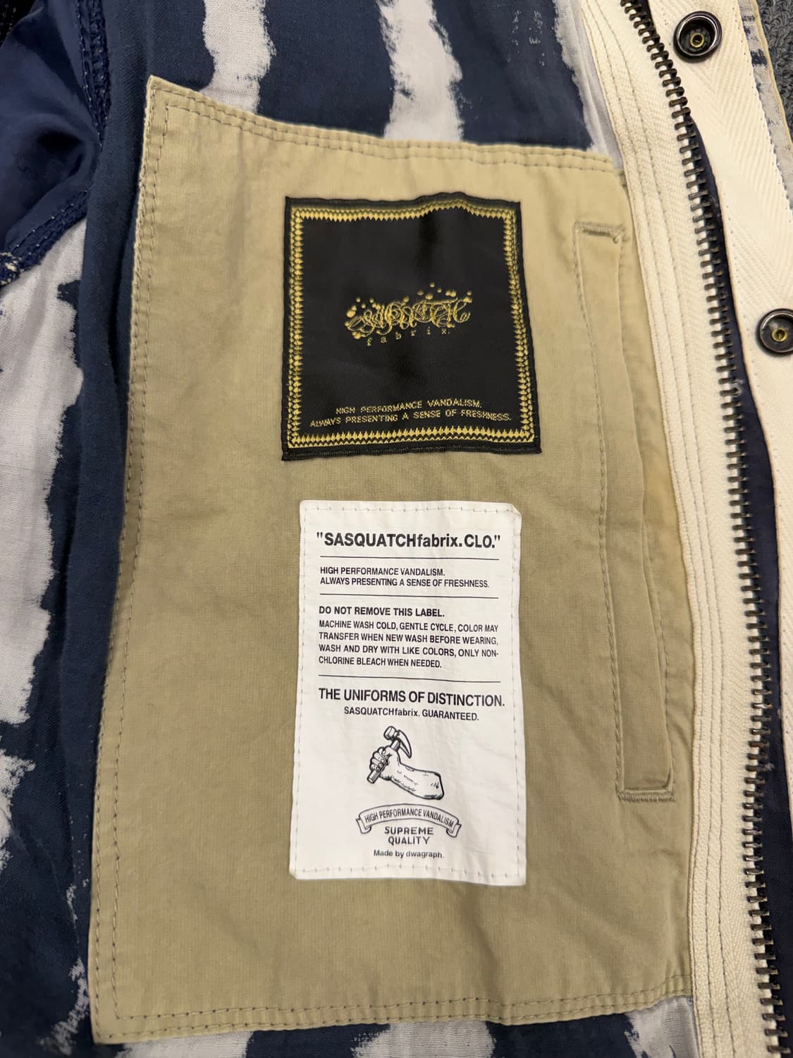 M) 사스콰치패브릭스 빈티지 후드 자켓 상품이미지5