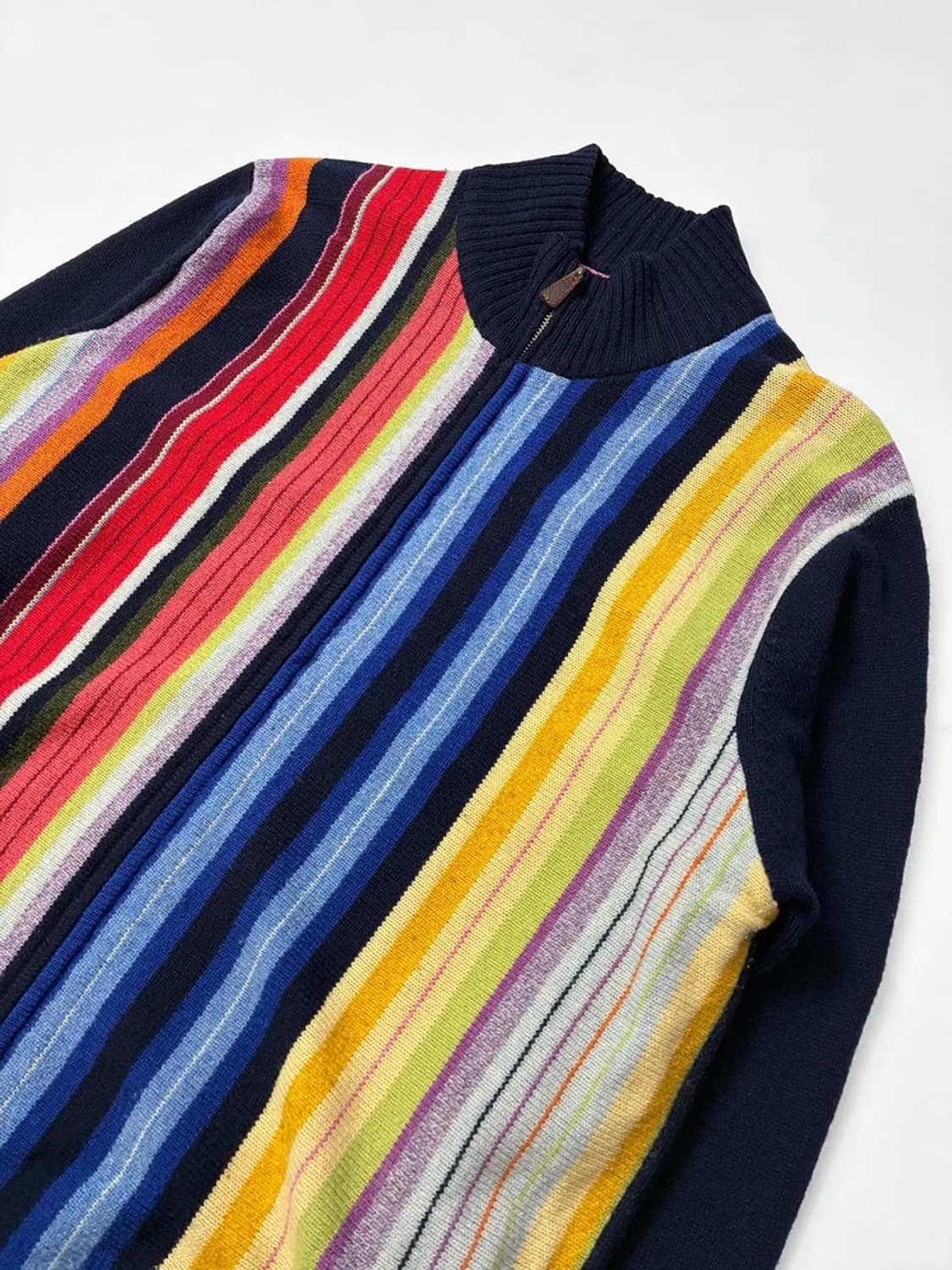 타미힐피거 올드스쿨 멀티컬러 스트라이프 니트 집업] PN5425 상품이미지2
