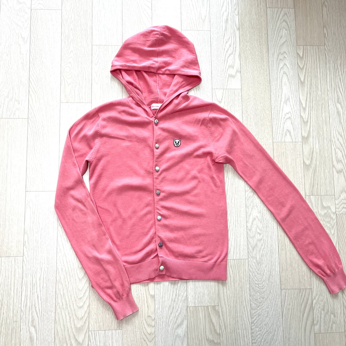 Ne-net 네넷 핑크 후드 가디건 상품이미지1