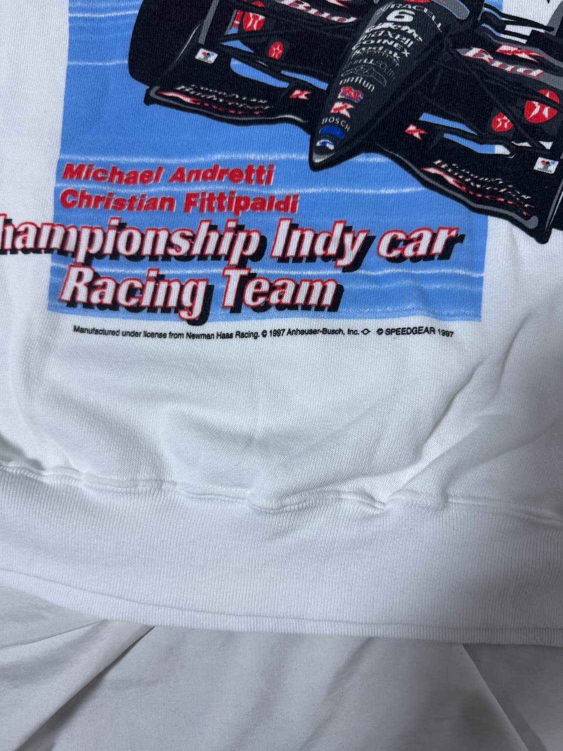 90 usa newman haas 레이싱 스웨트셔츠 인디카 버드와이저 상품이미지5