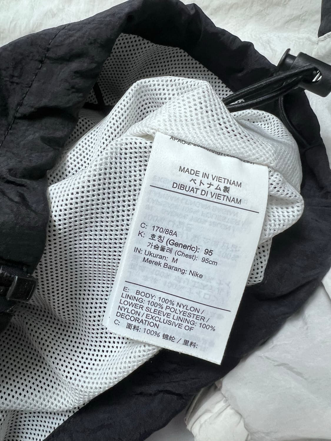 나이키 바람막이 M 검흰  상품이미지4