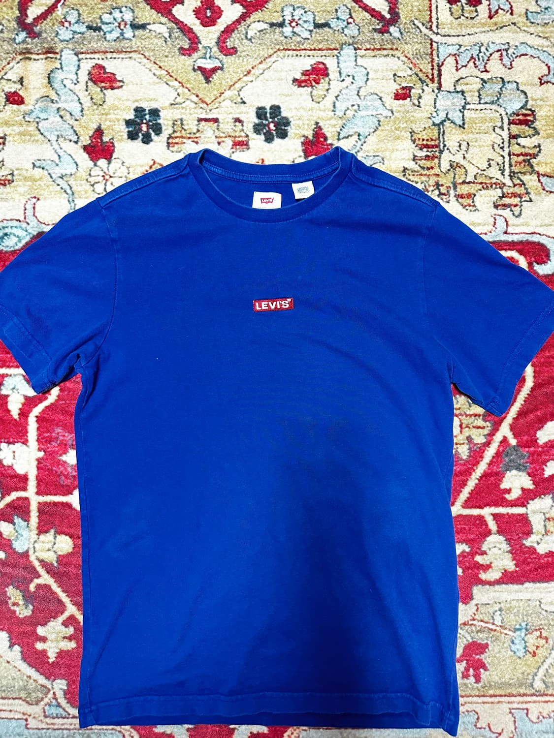 리바이스 블루 반팔 티셔츠 S 상품이미지1