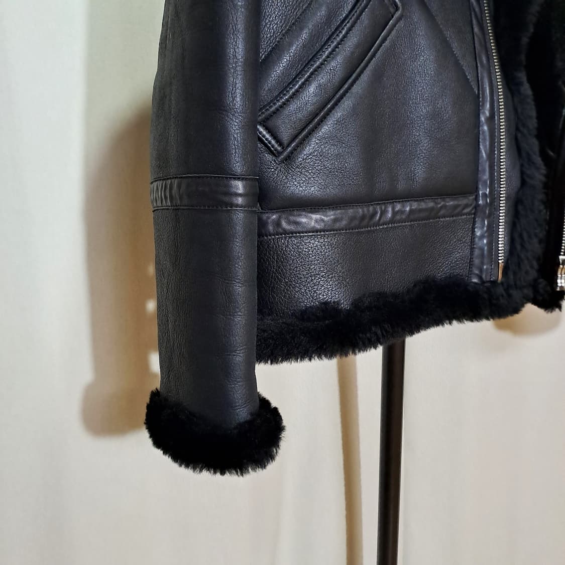 (택포) 양가죽 양털 무스탕 105-110 B455 상품이미지3