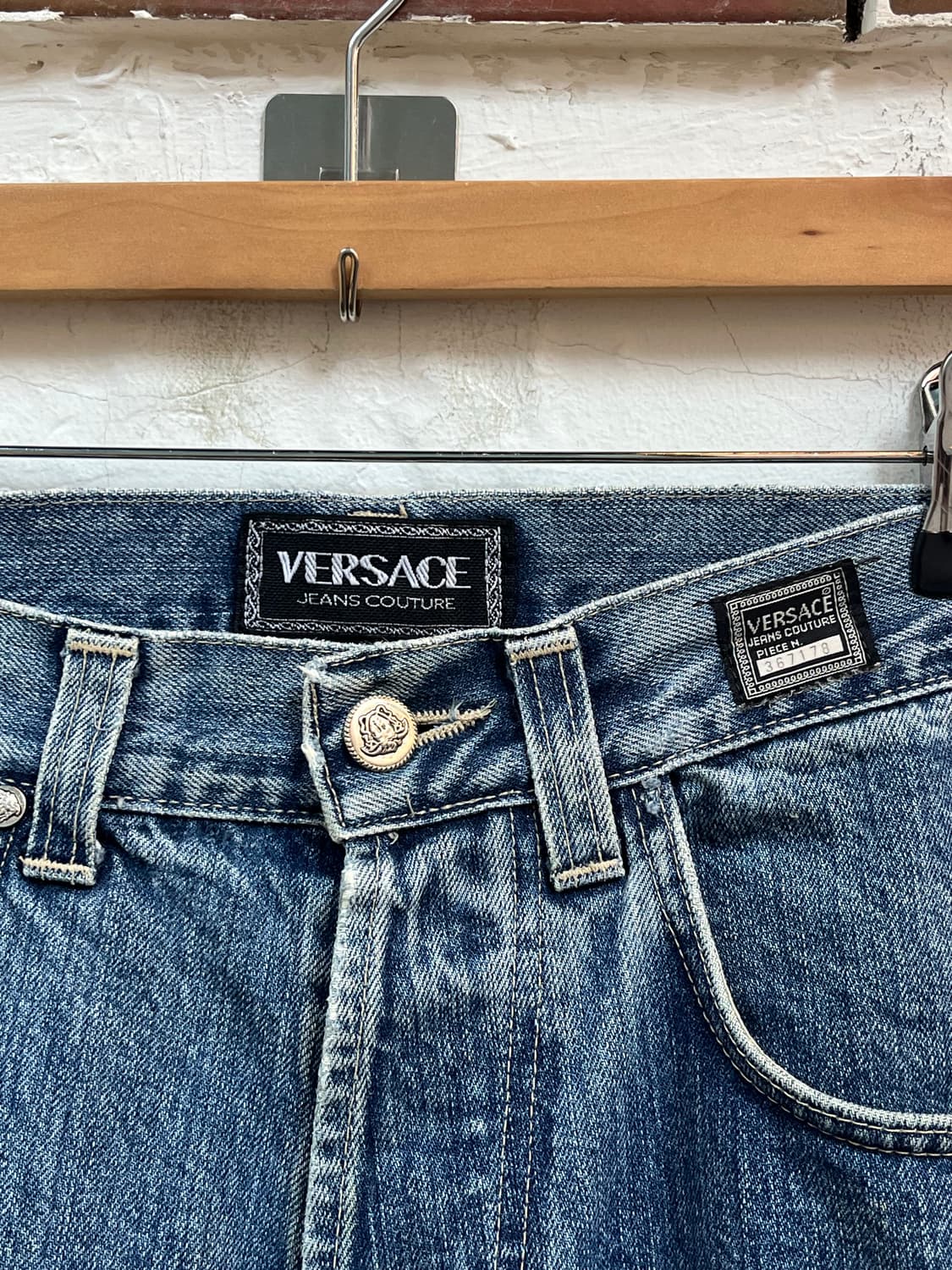 Versace 라이트 워시 블루 베르사체 데님 팬츠 W29 상품이미지2