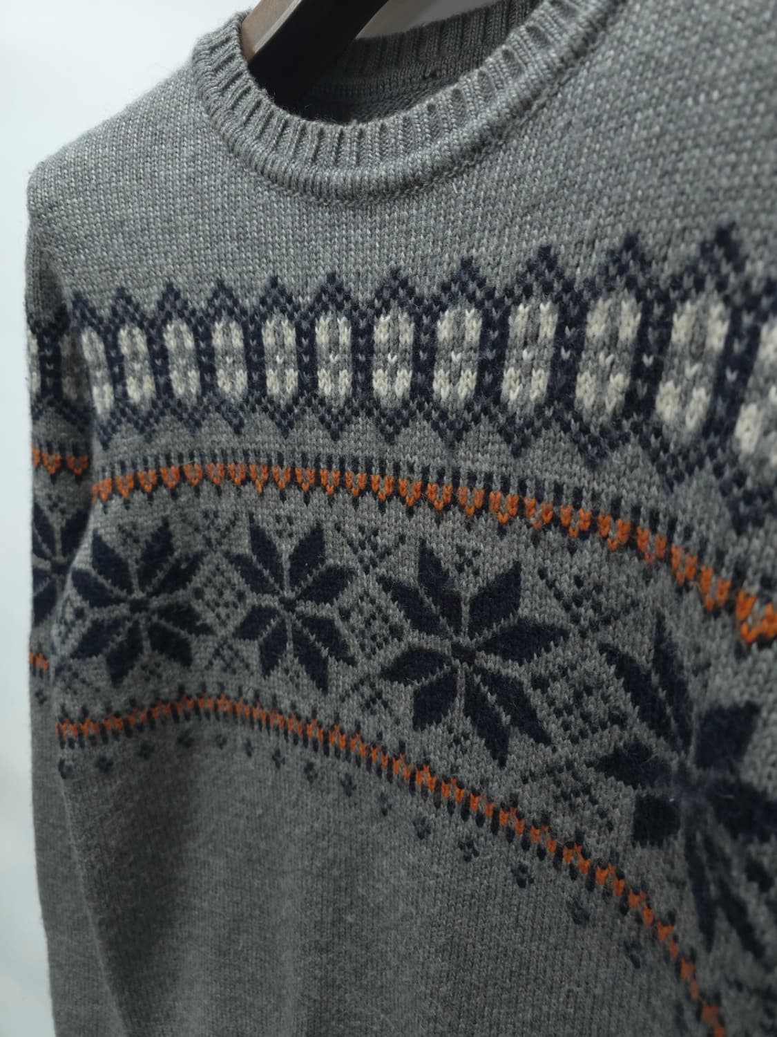 슈퍼드라이(SuperDry) 눈꽃패턴 니트 ( 남100) 상품이미지4