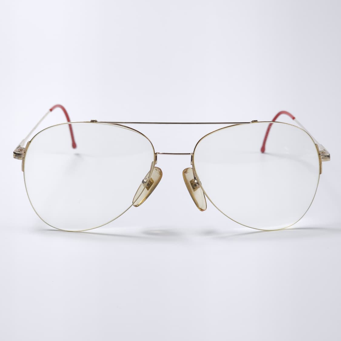90년도 18K 도금 빈티지 투브릿지 안경 상품이미지1
