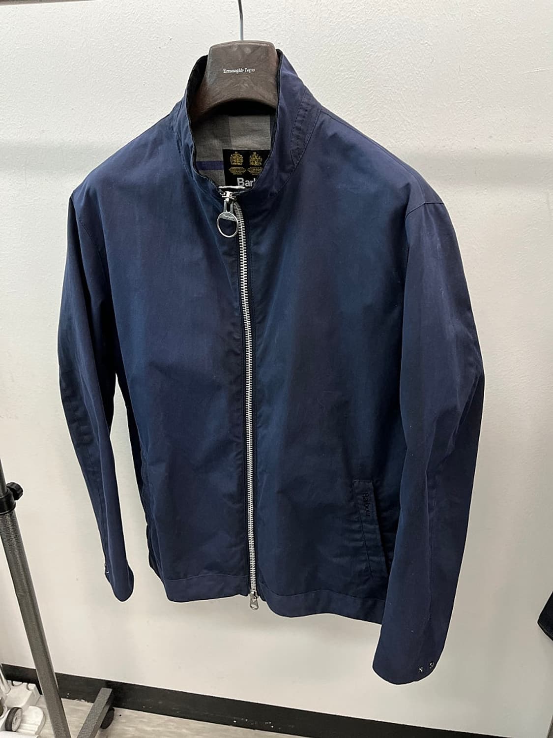 105) 바버 네이비 왁스자켓  상품이미지1