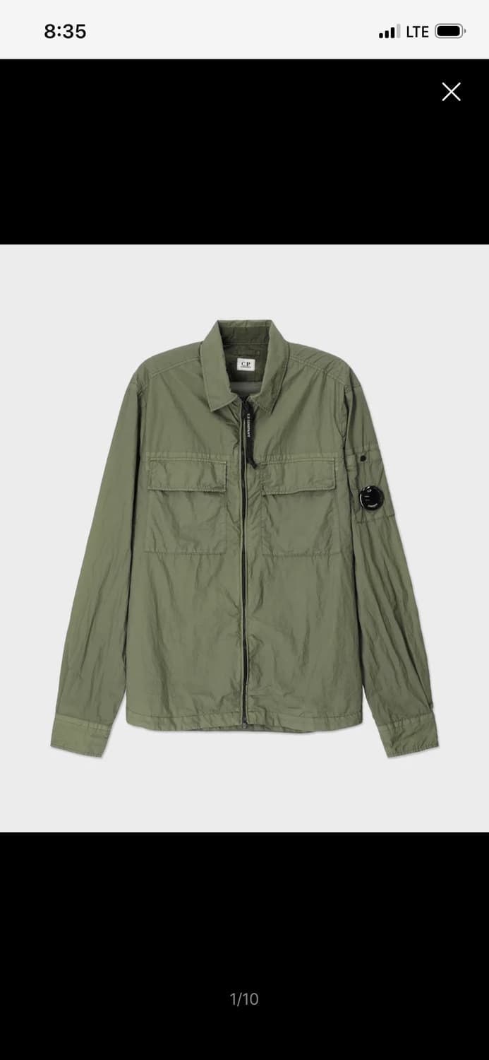 CP컴퍼니 테일론 셔츠 (카키, L사이즈) 상품이미지1