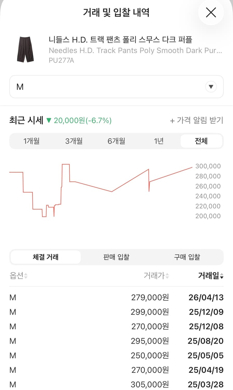 니들스 HD 트랙팬츠 다크퍼플 상품이미지6