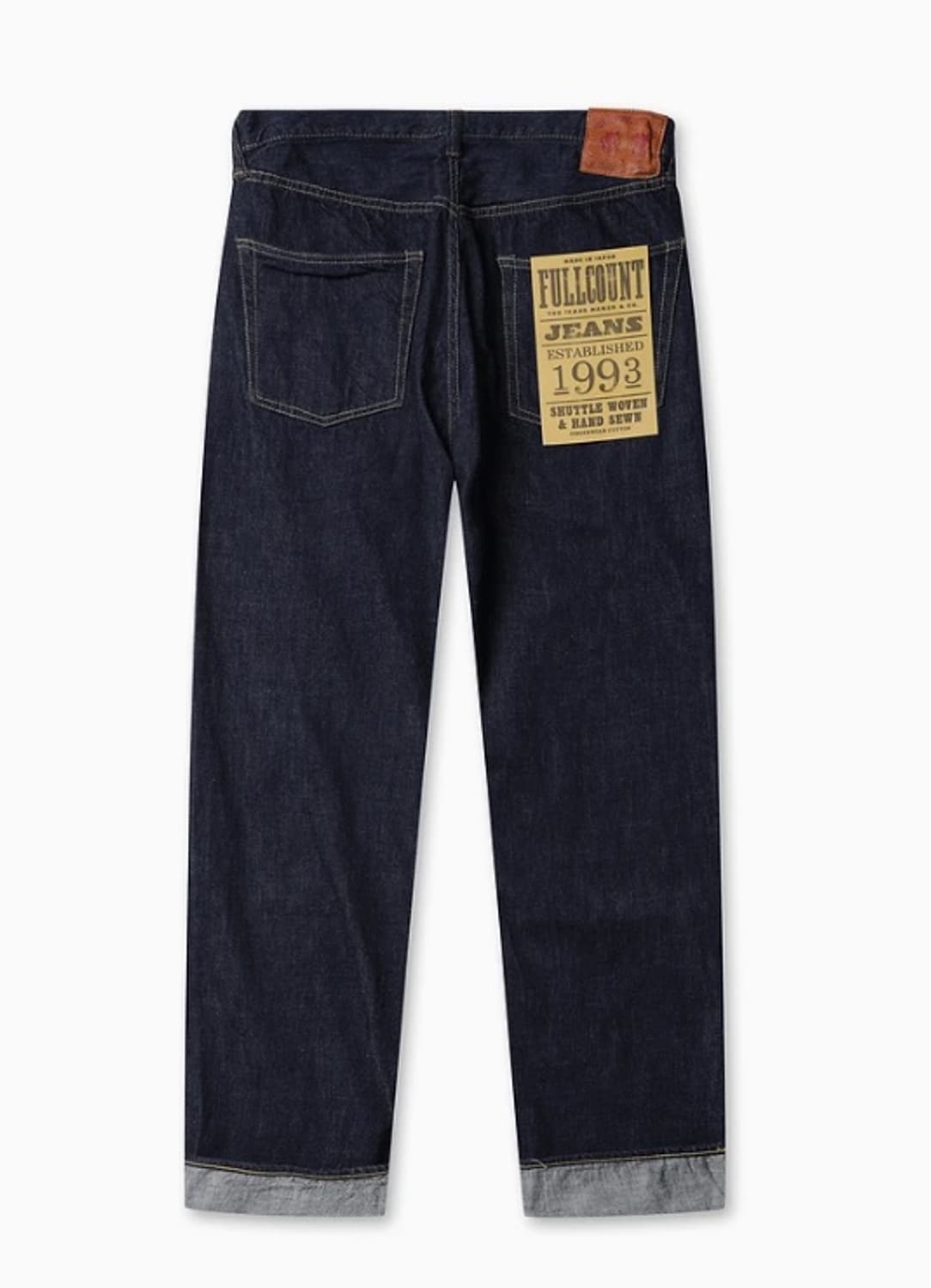 [32]풀카운트 와이드 데님 0105SS 원 워시 인디고 블루 새상품  상품이미지1