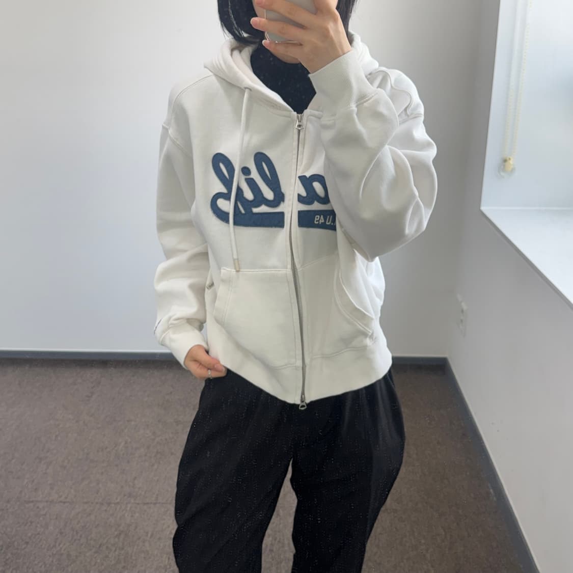 Who A U 후아유 캘리포니아 아이보리 후드집업 상품이미지1