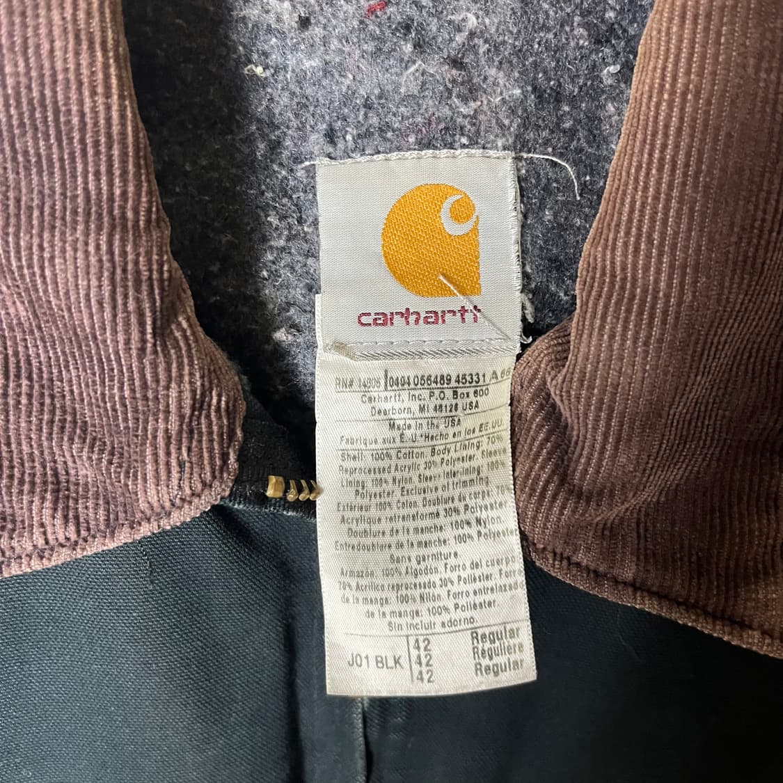 [Carhartt] 00s USA 칼하트디트로이트 자켓 블랭킷 미제 상품이미지6