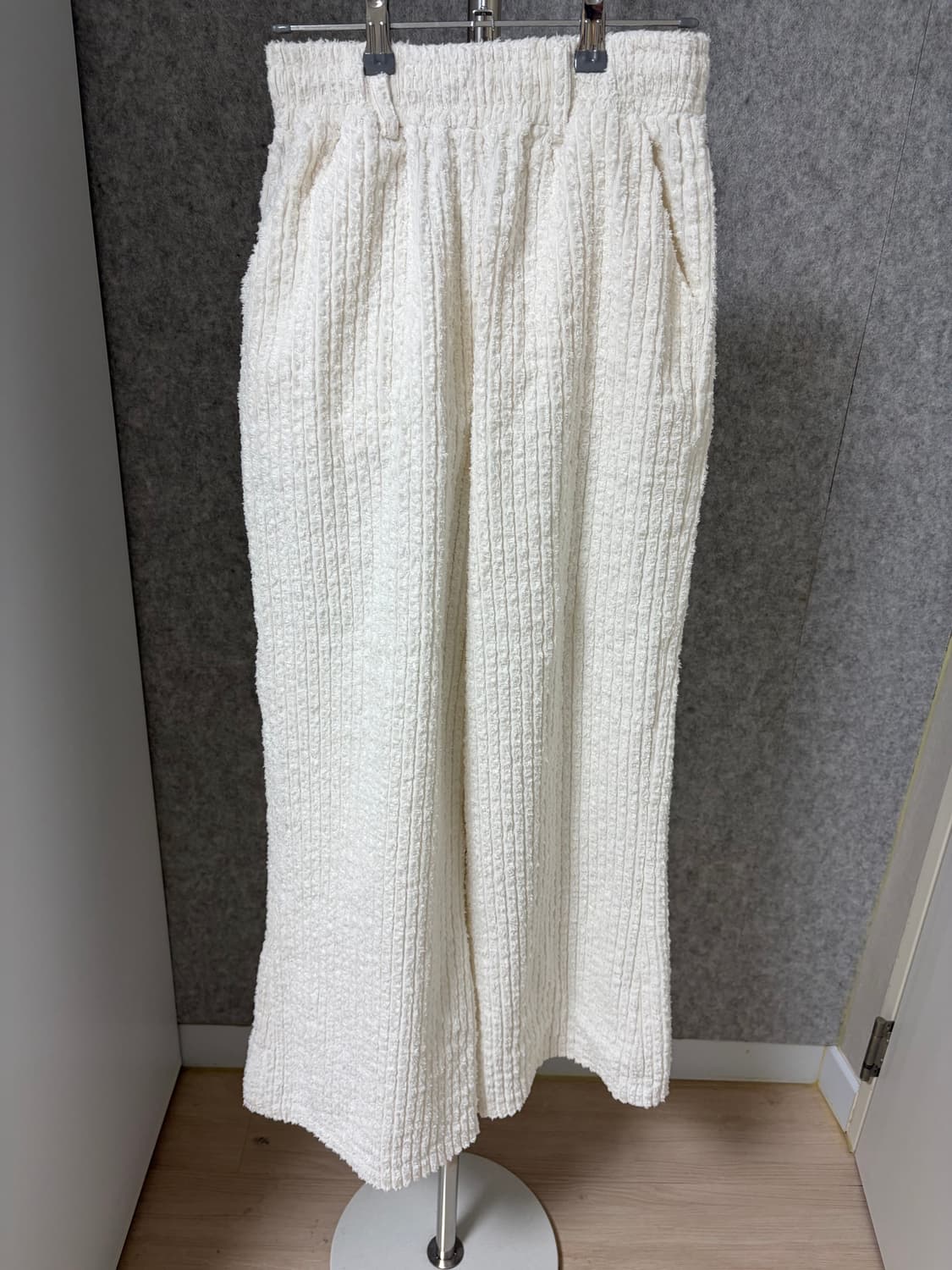 리유니 코듀로이 코지 와이드 팬츠 아이보리 상품이미지6