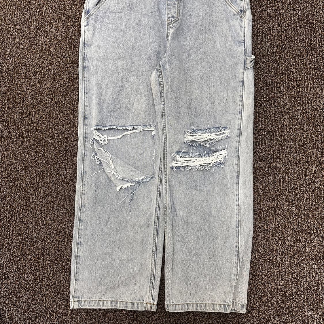 5252 OIOI 오아이오아이 데님 멜빵바지 데미지진 M 상품이미지5