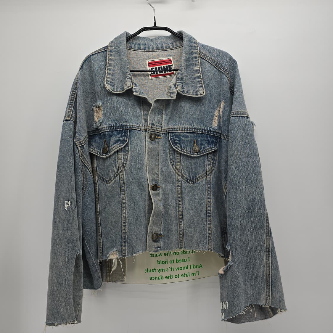 SHINE PVC 데님 자켓업사이클 리워크 상품이미지8