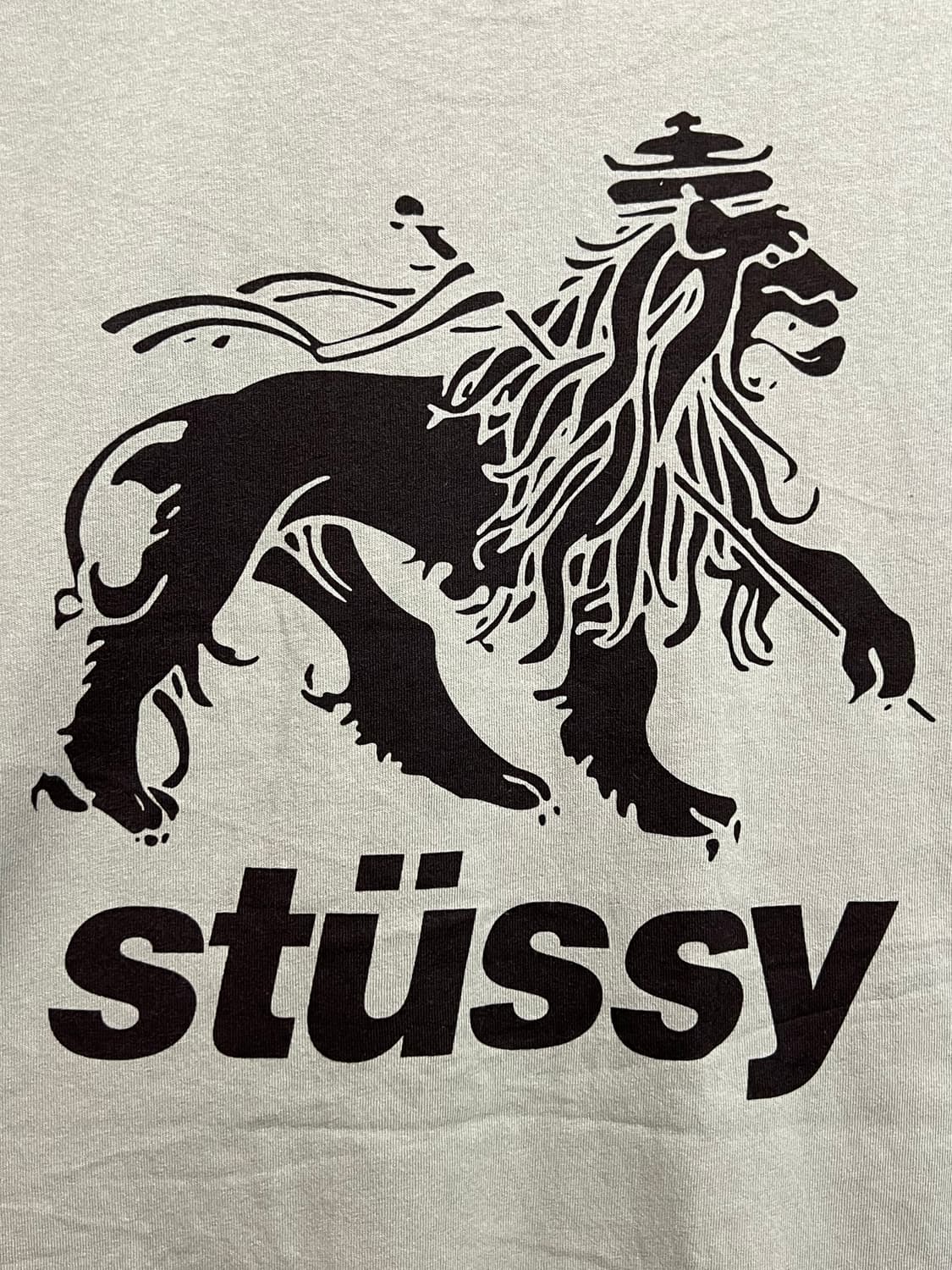 [S,실측XL]스투시 Rasta Lion Logo 반팔티 데드스탁 상품이미지9