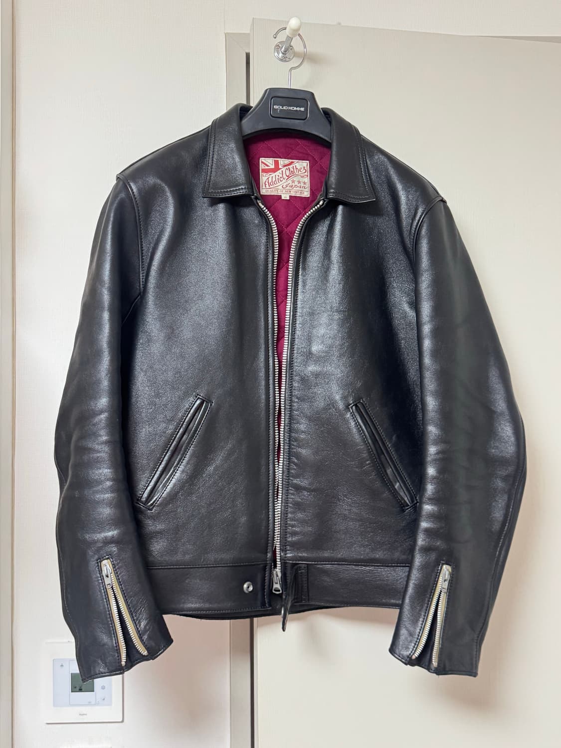 어딕트클로즈 ad-01 홀스하이드 흑심 말가죽 42 상품이미지1