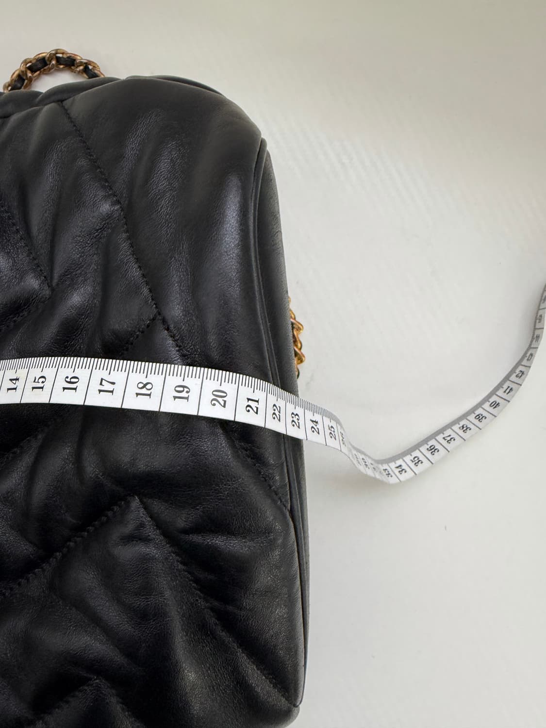 정품) 랑방 컬렉션 한섬 블랙 레더 체인 백팩 상품이미지9