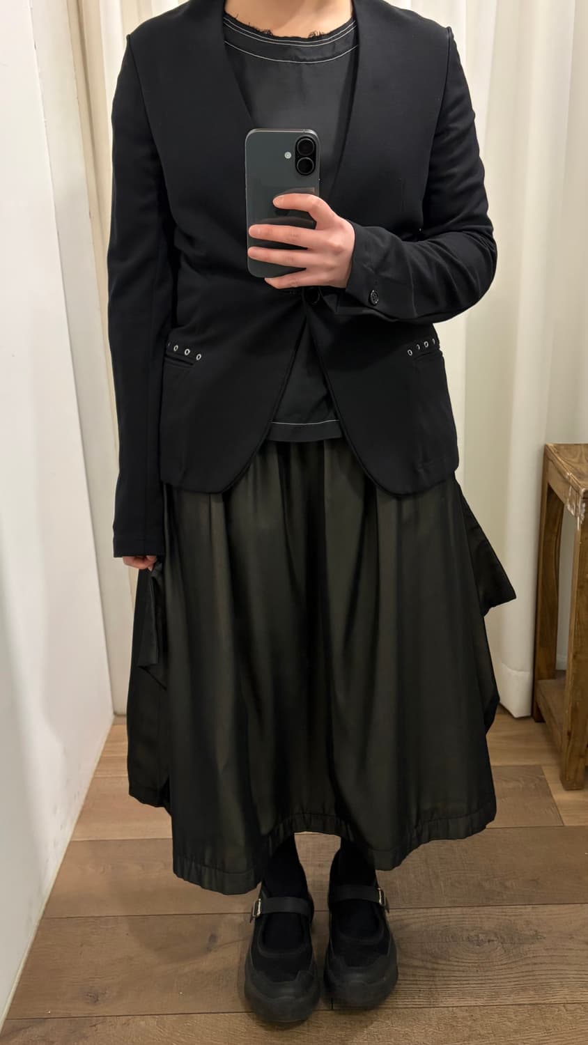 Eyelet Pocket No-Collar Jacket 상품이미지3