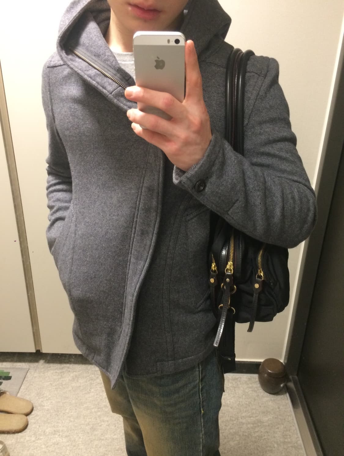 Asymmetric Hooded Jacket 상품이미지1