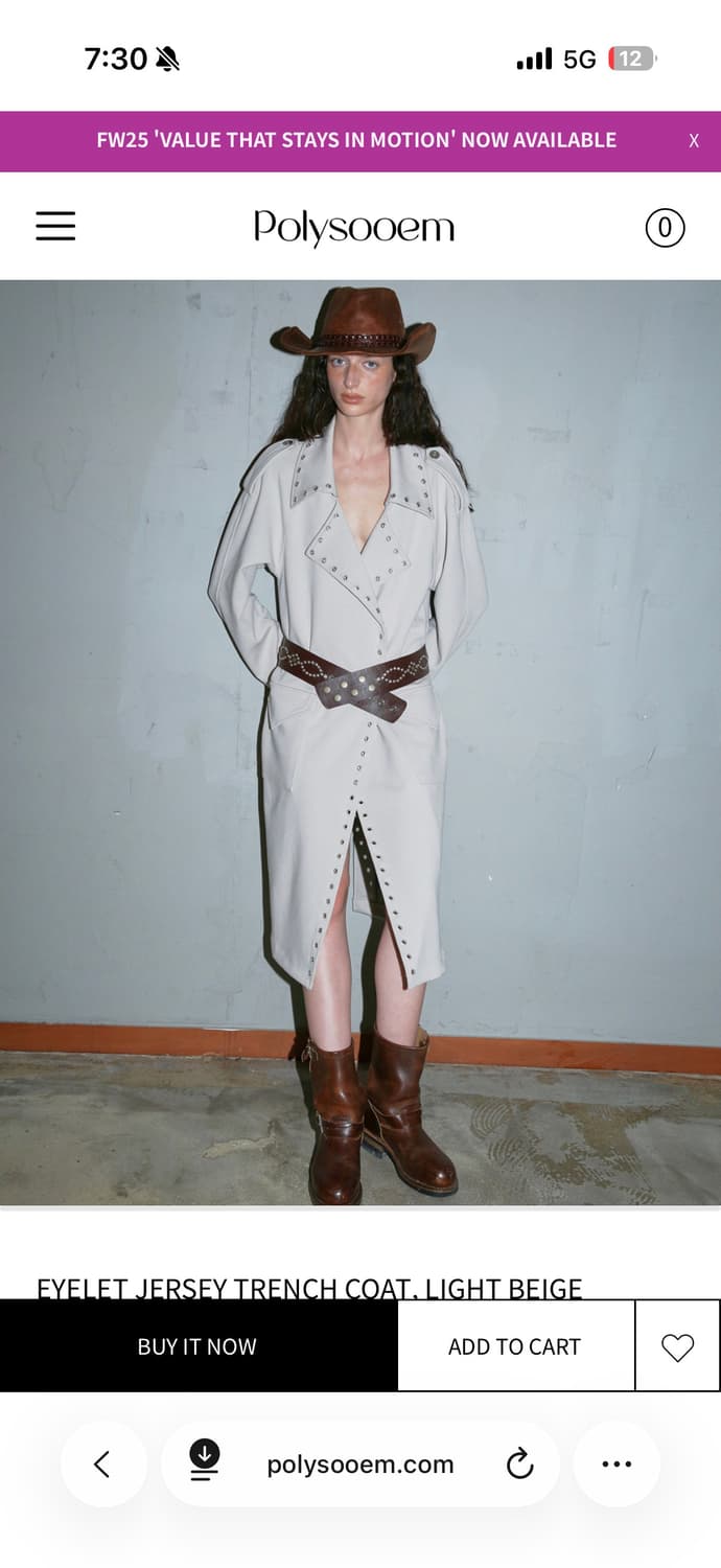 폴리수엠 트렌치코트 새상품 상품이미지1