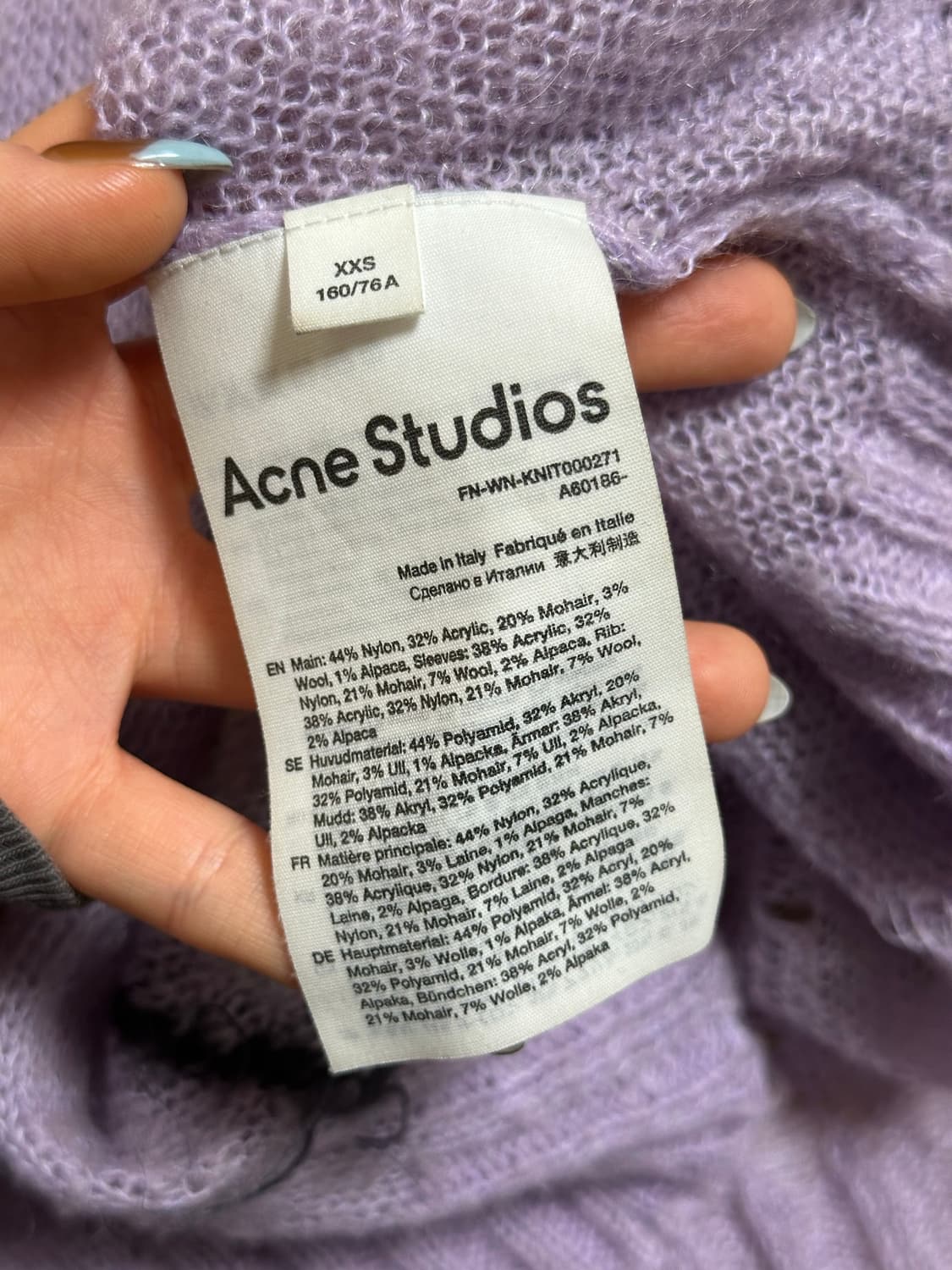 아크네스튜디오 모헤어 니트 상품이미지7